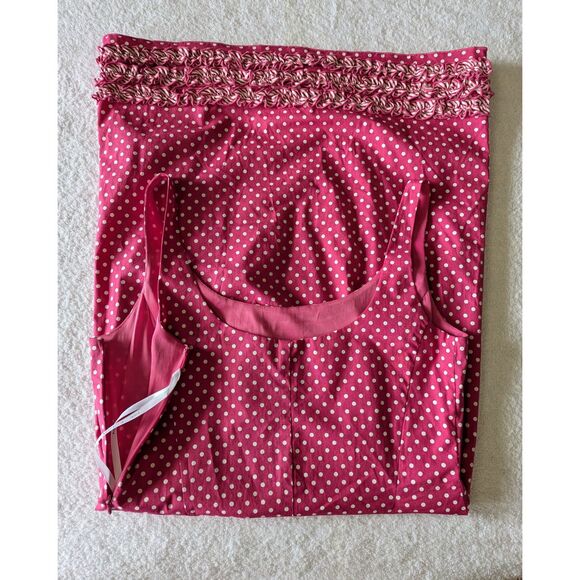 Fiori di Zucca lined retro polkadot sheath below the knee dress   Sz 8 - Picture 10 of 11